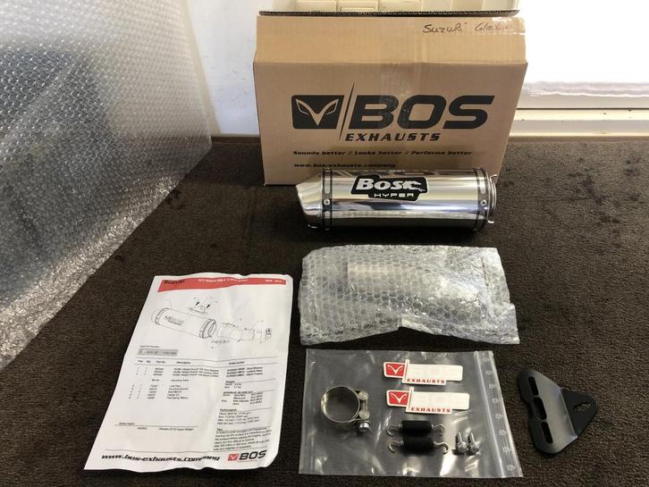 Bos Midget uitlaat demper Suzuki SFV650 Gladius 2009-2016, Motoren, Onderdelen | Suzuki, Nieuw, Verzenden
