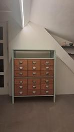 Vintage ladekast / apothekerskast - 129x104x50 cm, Ophalen, Gebruikt, 100 tot 150 cm, Vintage