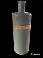 Vaas fles, Ophalen of Verzenden, Minder dan 50 cm, Groen, Glas