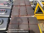 Rubbere tuin- en terrastegels - valondergrond, Ophalen, Gebruikt, Rubber, 10 m² of meer