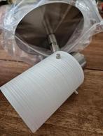 Melkglas halogeen spot lampje incl lamp. Max 50wt, Halogeen, Ophalen of Verzenden, Modern, Glas