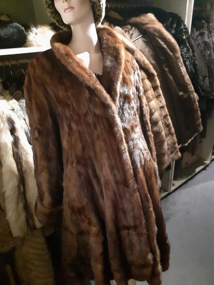 MOBSTER  echte MINK bontjas onderrand 325 cm bont jas 4XL, Kleding | Dames, Jassen | Winter, Zo goed als nieuw, Maat 46/48 (XL) of groter