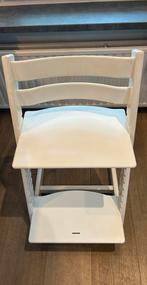 STOKKE witte TRIP TRAPP stoel: stevig en nog jaren mee!, Huis en Inrichting, Ophalen, Gebruikt