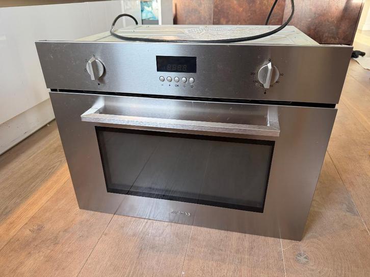 SMEG combioven, Witgoed en Apparatuur, Ovens, Gebruikt, Inbouw, Oven met grill, 45 tot 60 cm, 45 tot 60 cm, Hete lucht, Magnetronfunctie