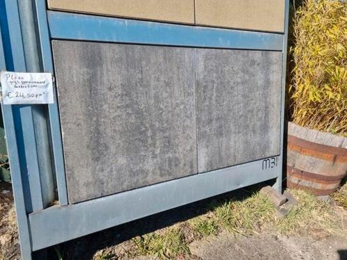 Grijs genuanceerd 60x60x6cm terrastegels betontegel s-partij, Tuin en Terras, Tegels en Klinkers, Nieuw, Terrastegels, Beton, 10 m² of meer