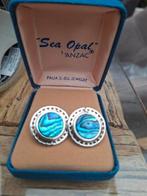 Sea Opal oorstekers, Sieraden, Tassen en Uiterlijk, Ophalen, Zo goed als nieuw, Overige materialen