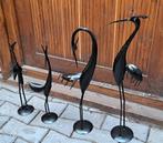 Te koop 4 zwarte ijzeren vogels verschillende hoogte, Ophalen of Verzenden