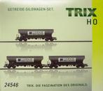 TRIX 24546 Set (3) Graansilowagens Uagps "COOPAGRI BRETAGNE", Hobby en Vrije tijd, Modeltreinen | H0, Treinset, Gelijkstroom, Trix