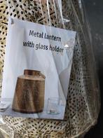 Baghira Gold Oosterse lantaarn van metaal, 26 cm, Oosters wi, Huis en Inrichting, Ophalen, Overige kleuren, 25 tot 50 cm, Nieuw