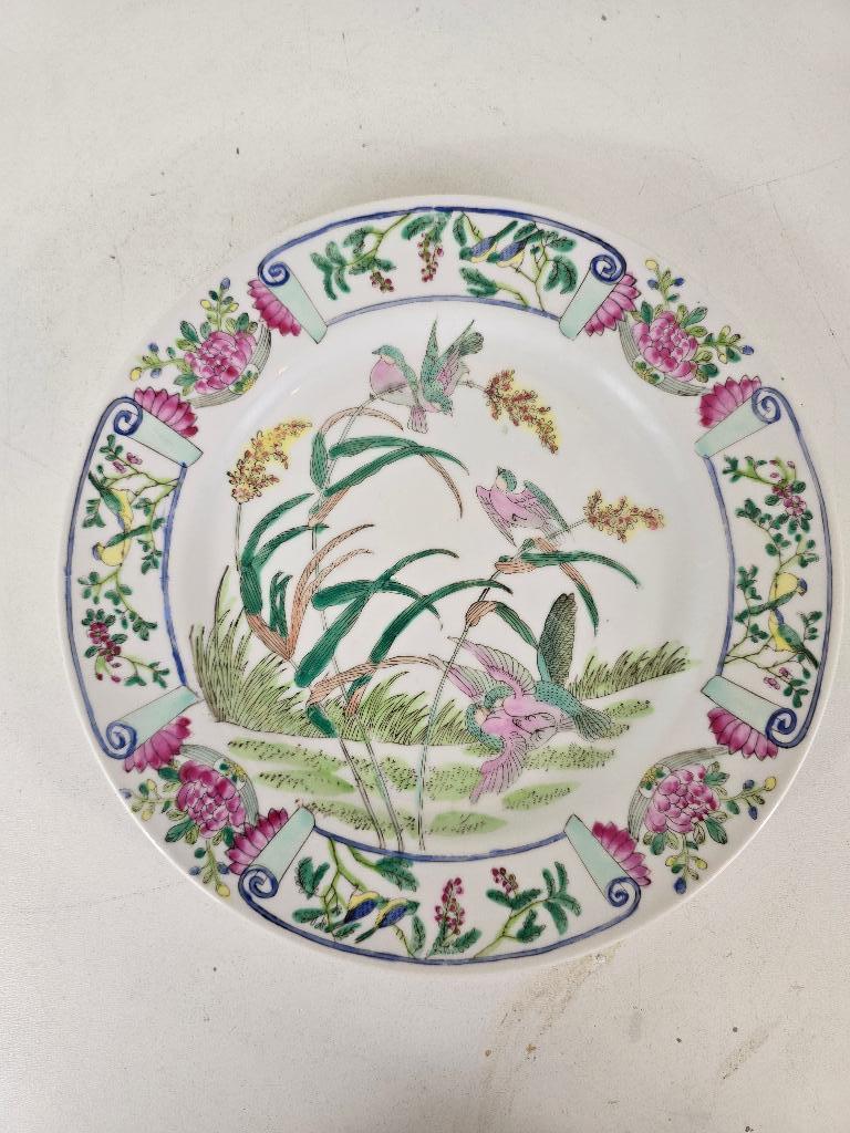 Floraal bord, porselein, China, 2e helft 20e eeuw, Antiek en Kunst, Antiek | Porselein, Ophalen of Verzenden