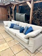 Linteloo bank - zandkleurig met afneembare hoes, Ophalen, Gebruikt, 100 tot 125 cm, 300 cm of meer