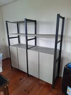 Stellingkast Stelling kast kantoor modulair grijs zwart IVAR, Huis en Inrichting, Ophalen, Zo goed als nieuw