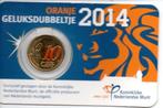 oranje geluksdubbeltje 2014, Postzegels en Munten, Munten | Nederland, Euro's, Ophalen of Verzenden, Koningin Beatrix, Losse munt