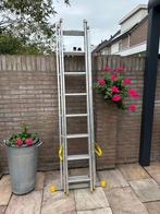 Aluminium ladder 3 delen, Doe-het-zelf en Verbouw, Ladders en Trappen, Ophalen, Zo goed als nieuw, Ladder, 4 meter of meer
