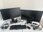Dell & HP Monitoren, docking station + randapparatuur, Computers en Software, Monitoren, Hoofdtelefoonaansluiting, Full HD, 60 Hz of minder