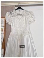 Trouwjurk met parels en sleep maat 48 hh, Kleding | Dames, Trouwkleding en Trouwaccessoires, Trouwjurk, Wit, Onbekend, Ophalen of Verzenden