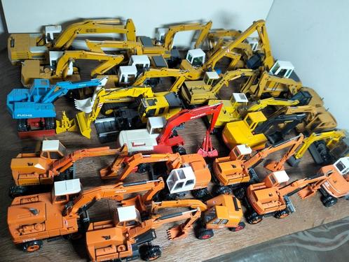 Te koop Atlas/Liebherr/Sennebogen/Poclain/Dresser/Eder/Fuchs, Hobby en Vrije tijd, Modelauto's | 1:50, Zo goed als nieuw, Hijskraan, Tractor of Landbouw