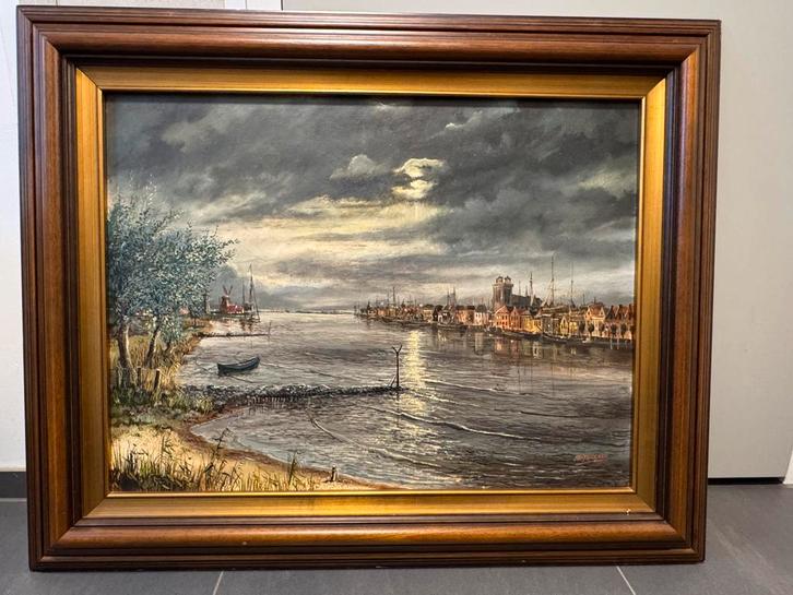 Schilderij inclusief lijst te koop, Antiek en Kunst, Kunst | Schilderijen | Klassiek, Ophalen of Verzenden