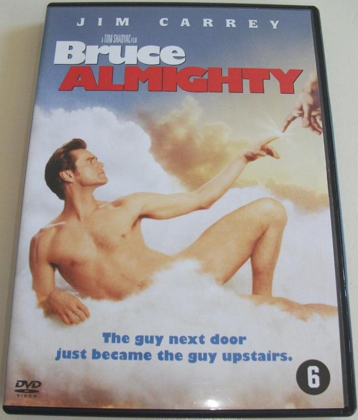 Dvd *** BRUCE ALMIGHTY *** The guy upstairs, Cd's en Dvd's, Dvd's | Komedie, Zo goed als nieuw, Overige genres, Vanaf 6 jaar, Ophalen of Verzenden