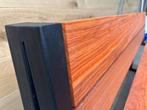 Uniek, Padoek houten tuinbank zitbank met stalen frame., Tuin en Terras, Tuinbanken, Hout@hameren.nl, Hertog van beijerenstraat 2a