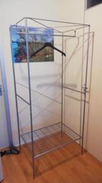 Kledingrek - metaal - Grijs- 55x80x180 cm., Ophalen, Open, 50 tot 100 cm, Zo goed als nieuw