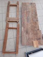 massief houten werkbank met 2 x bankschroef, Ophalen, Gebruikt, Bankschroef