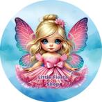 LF3965 ouwel elfje vlinder snoeppapier 20x4,7cm eetbaar top, Ophalen of Verzenden, Nieuw, Cupcakes, Versiering