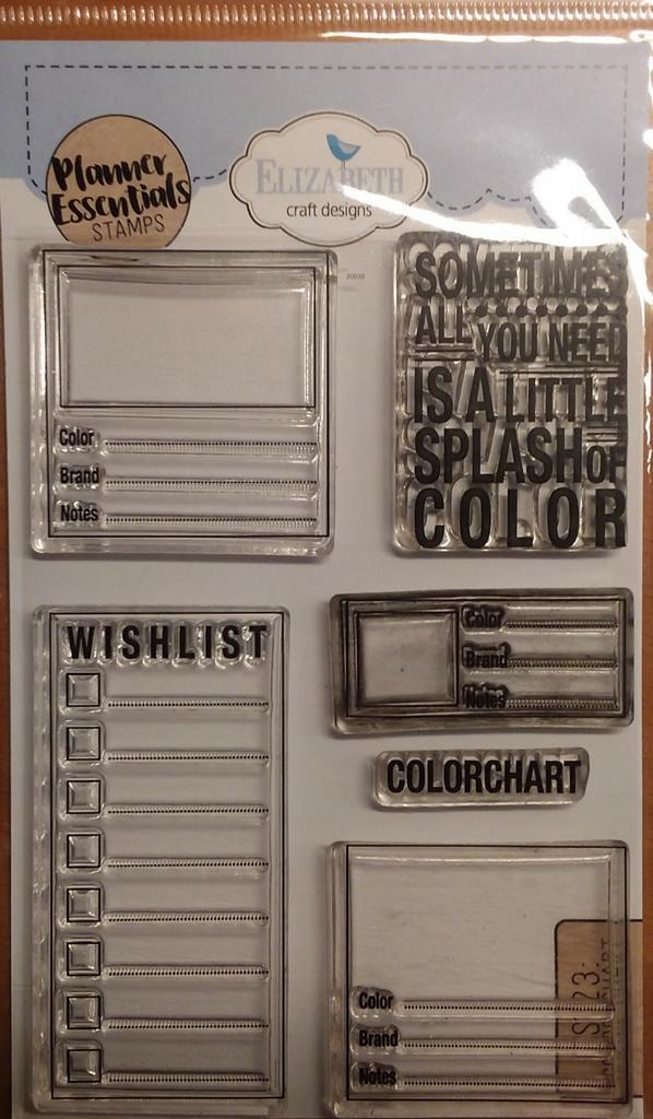 ECD Planner Essentials stamps, divers, Hobby en Vrije tijd, Stempelen, Gebruikt, Clearstamp, Ophalen of Verzenden