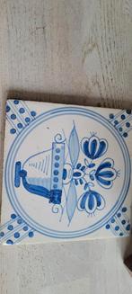 Delfsblauwe Tegel met Bloemen, Ophalen of Verzenden