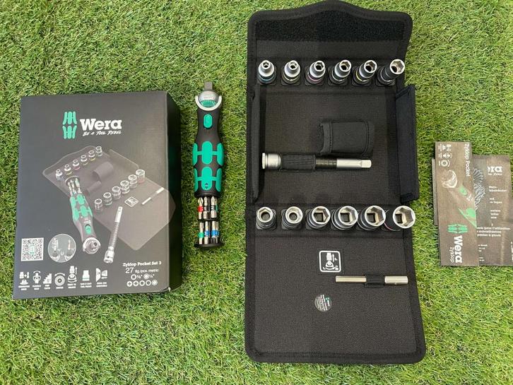 Wera 27-delige 8009 Pocket Set 4 Ratel-&doppenset -3/8"+1/4", Doe-het-zelf en Verbouw, Gereedschap | Handgereedschap, Zo goed als nieuw