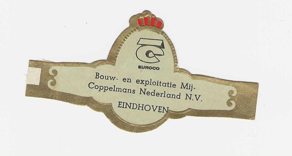 abonnee 1 - 363- coppelmans bouw  eindhoven, Ophalen of Verzenden, Sigarenbandjes