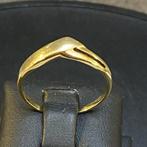 Gouden Ring | 14k | 1,65g | v vorm  mt 17,5 | 355169, Goud, Goud, Gebruikt, 17 tot 18