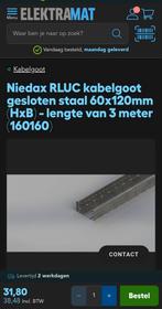Kabelgoot helemaal nieuw,  nooit gebruikt ., Doe-het-zelf en Verbouw, Metalen, Ophalen of Verzenden, Zo goed als nieuw, IJzer