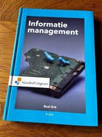 Informatiemanagement - Roel Grit - 6e druk, Sociale wetenschap, Ophalen of Verzenden, Zo goed als nieuw, Noordhoff Uitgevers
