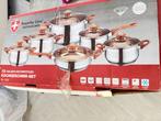 Swiss pro+  12 delig pannenset, Ophalen, Keramische plaat, Nieuw, Pannenset
