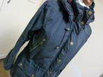 Donkerblauwe warme jas maat 36 S H&M, H&M, Blauw, Ophalen of Verzenden, Maat 36 (S)