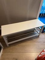 Ikea TJUSIG Bank met schoenenrek, wit, 108x34x50 cm, Huis en Inrichting, Ophalen, Zo goed als nieuw