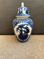 Delft blauw vaas met deksel, Antiek en Kunst, Ophalen of Verzenden