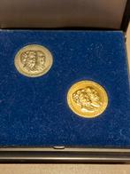 Gouden en zilveren penning Juliana & Bernhard 1937-1987, Ophalen of Verzenden, Overige typen