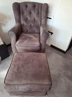 Urban Sofa Fauteuil met Poef - Chocolat Brown LAATSTE KANS, Ophalen, 75 tot 100 cm, Zo goed als nieuw, 75 tot 100 cm