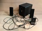 Logitech x240, Computers en Software, Pc speakers, Ophalen, Zo goed als nieuw, Audiokanaal 2.1