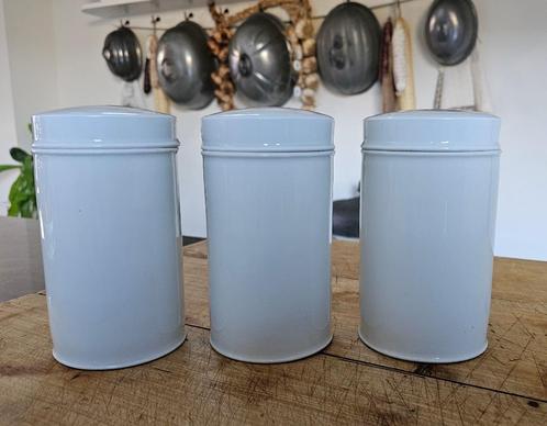 3 antieke witte porseleinen apothekerspotten apothekerspot, Antiek en Kunst, Antiek | Porselein, Ophalen of Verzenden
