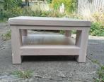 Hoektafel 70 x 70 massief eiken, Huis en Inrichting, Tafels | Salontafels, Ophalen, 50 tot 100 cm, 50 tot 100 cm, Zo goed als nieuw