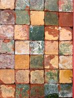 Antieke glazuur estrikken 14x14cm 9M2 restpartij, Doe-het-zelf en Verbouw, Vloerdelen en Plavuizen, Verzenden, 50 tot 150 cm, 10 m² of meer