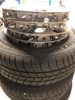 4 winterbanden opel zafira met velgen en wieldoppen, Ophalen of Verzenden, Gebruikt