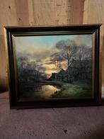 Schilderij L. de Jong - Klassiek Landschap, Antiek en Kunst, Kunst | Schilderijen | Klassiek, Ophalen