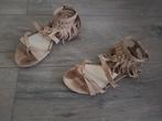 Suède sandalen voor meisjes / dames -- maat 36 -- merk MNG, Beige, MNG, Zo goed als nieuw, Sandalen of Muiltjes