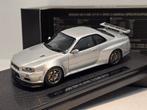 Nissan Skyline GT-R R34 - Silver - 1:43 Ebbro, Auto, Nieuw, Ophalen of Verzenden, Ebbro