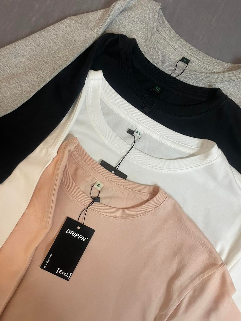 T-shirt effen kleuren Restpartij all sizes/maten Failliet, Kleding | Heren, Ophalen of Verzenden, Nieuw, Overige maten, Zwart