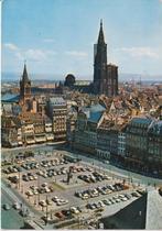 Frankrijk, Straatsburg , Strasbourg met auto's Porsche 356, Ophalen of Verzenden, 1960 tot 1980, Gelopen, Frankrijk